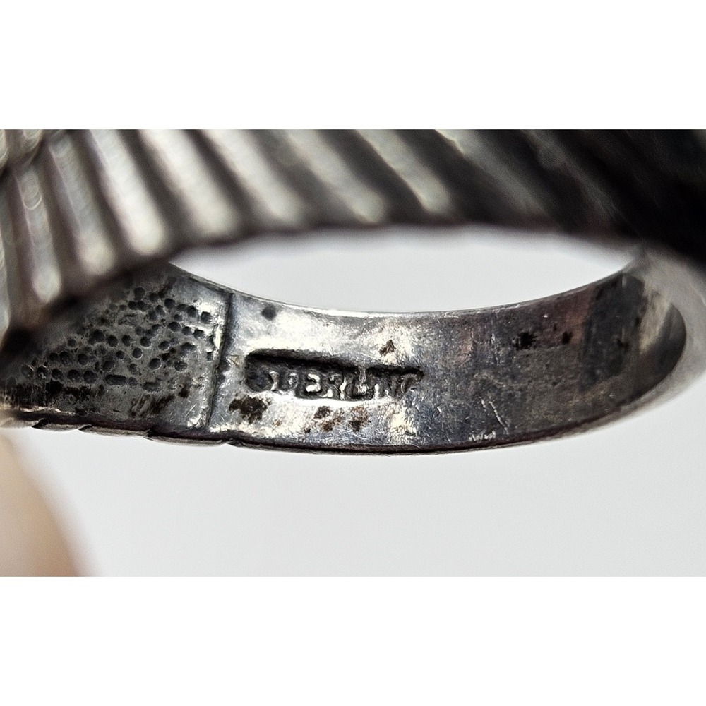 Navajo Sterling Silver 3D Large Bald Eagle Band Ring Sz‎ 11.75 12g Patriotic 925 - Picture 13 of 16